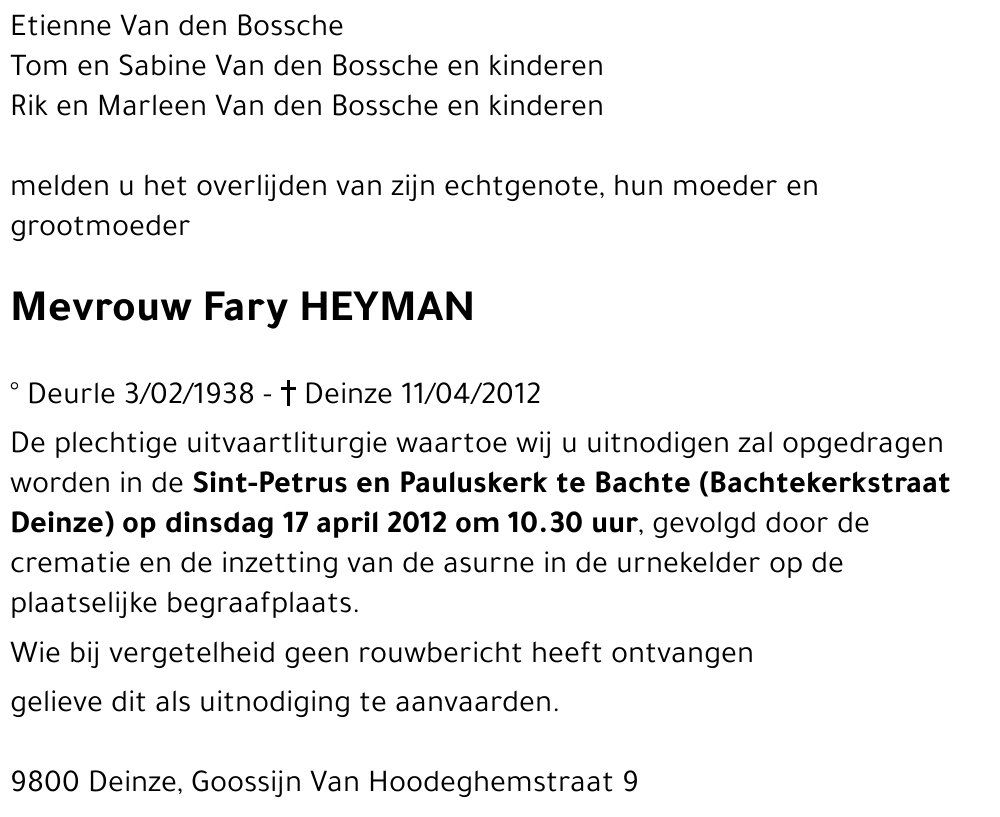 Fary HEYMAN