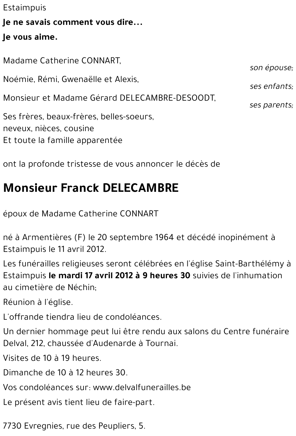 Franck DELECAMBRE