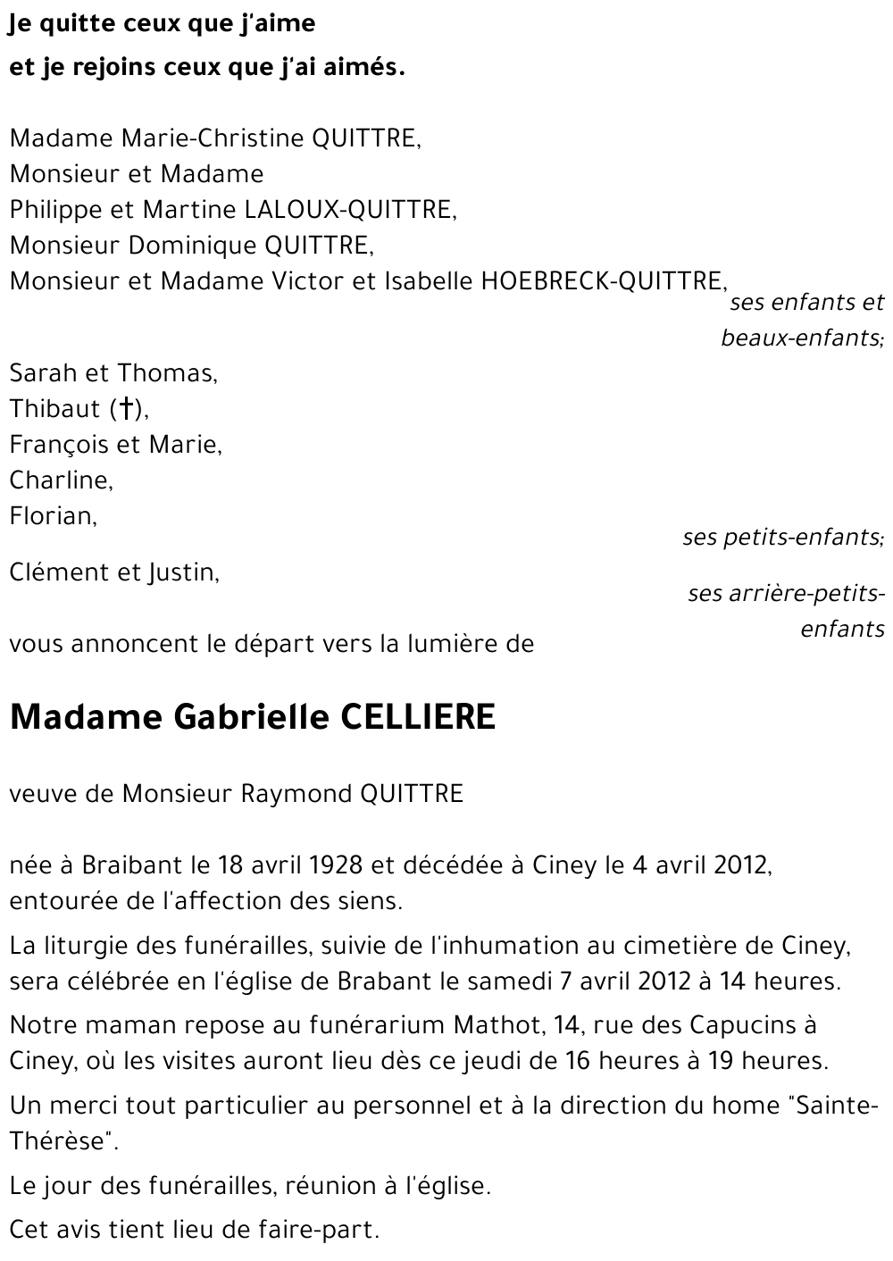 Gabrielle CELLIERE