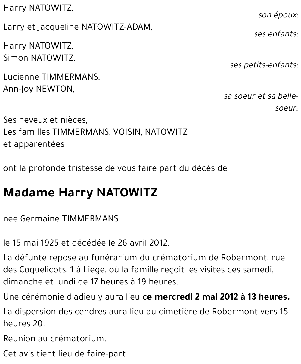 Harry NATOWITZ