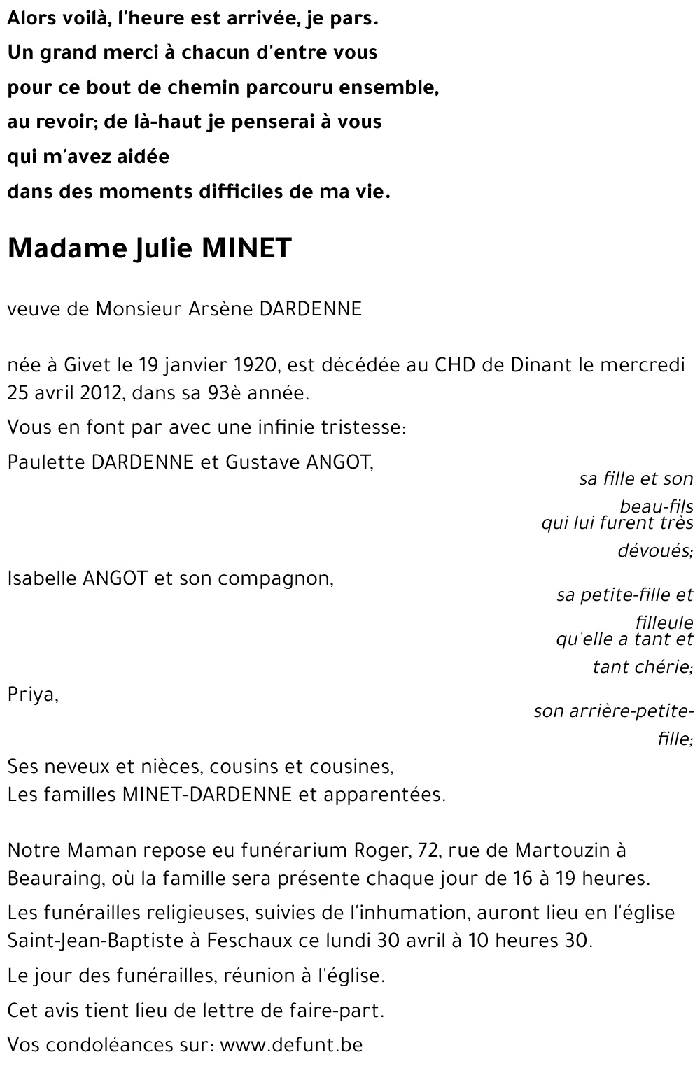 Julie MINET