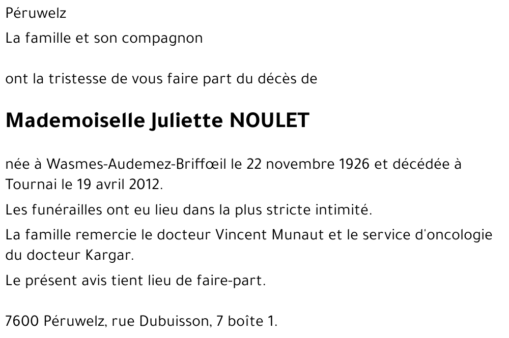 Juliette NOULET