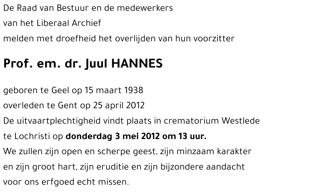 Juul HANNES