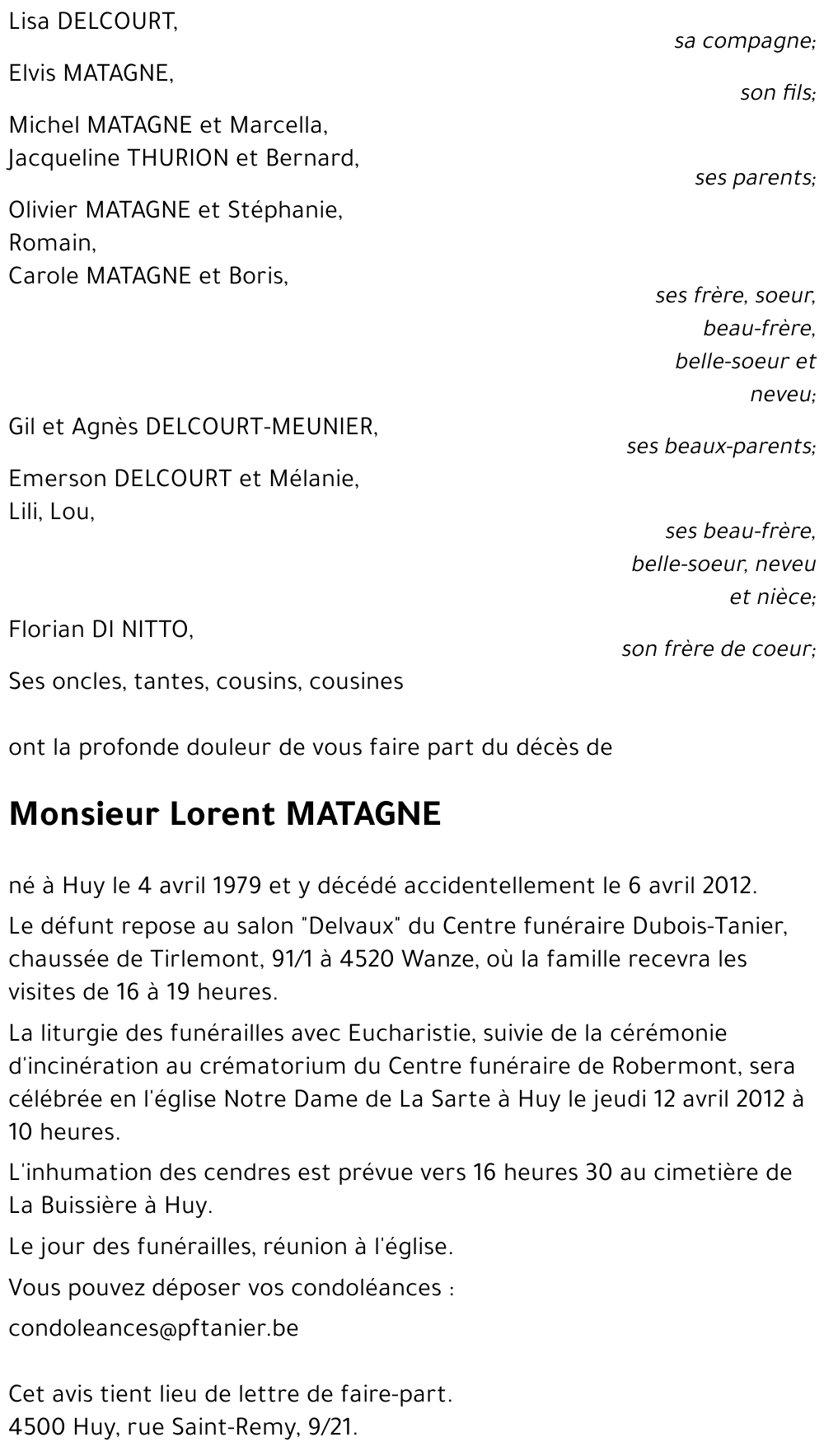 Lorent MATAGNE