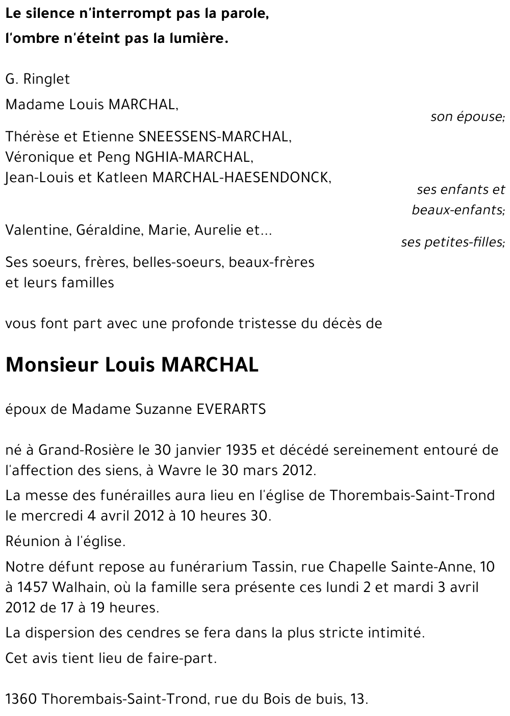 Louis MARCHAL