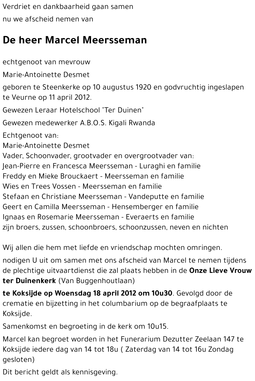 Marcel Meersseman
