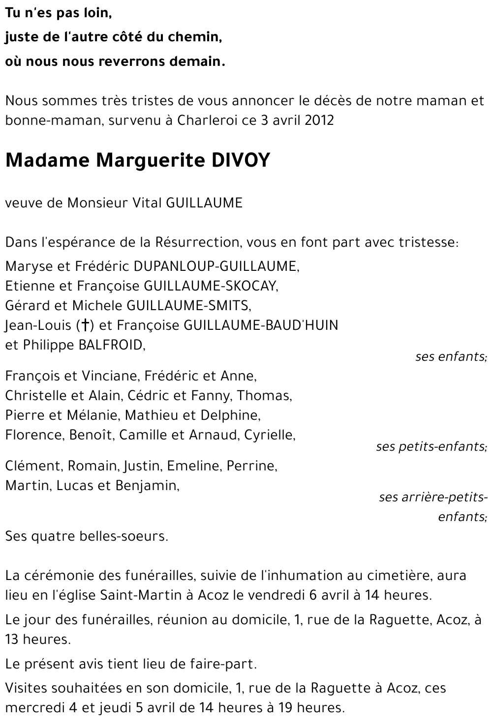 Marguerite DIVOY