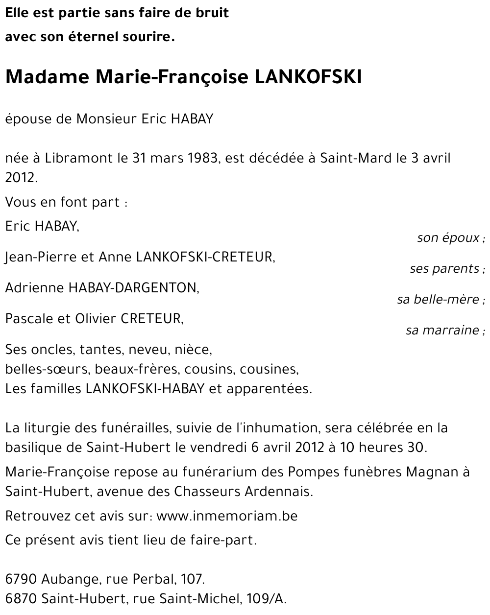 Marie-France LANKOFSKI