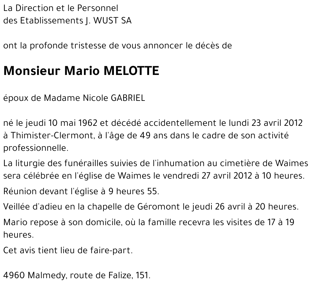 Mario MELOTTE