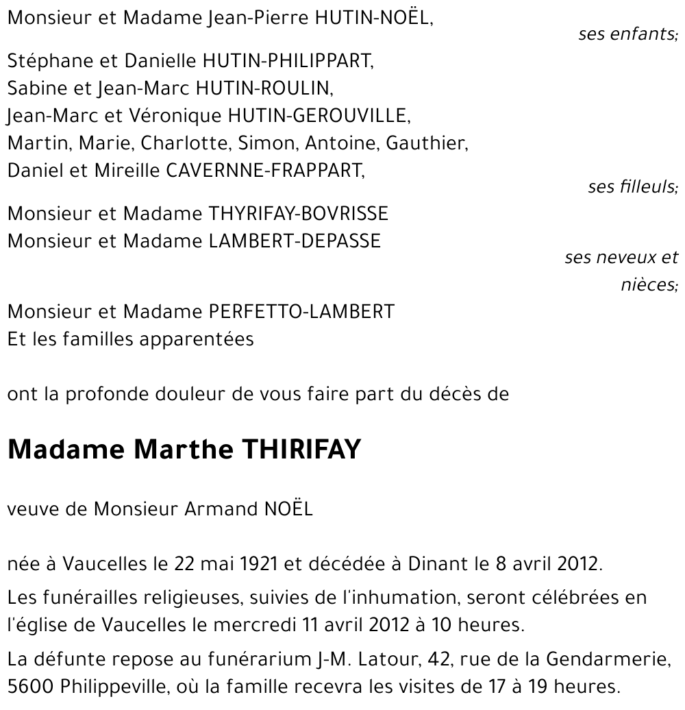 Marthe Thirifay
