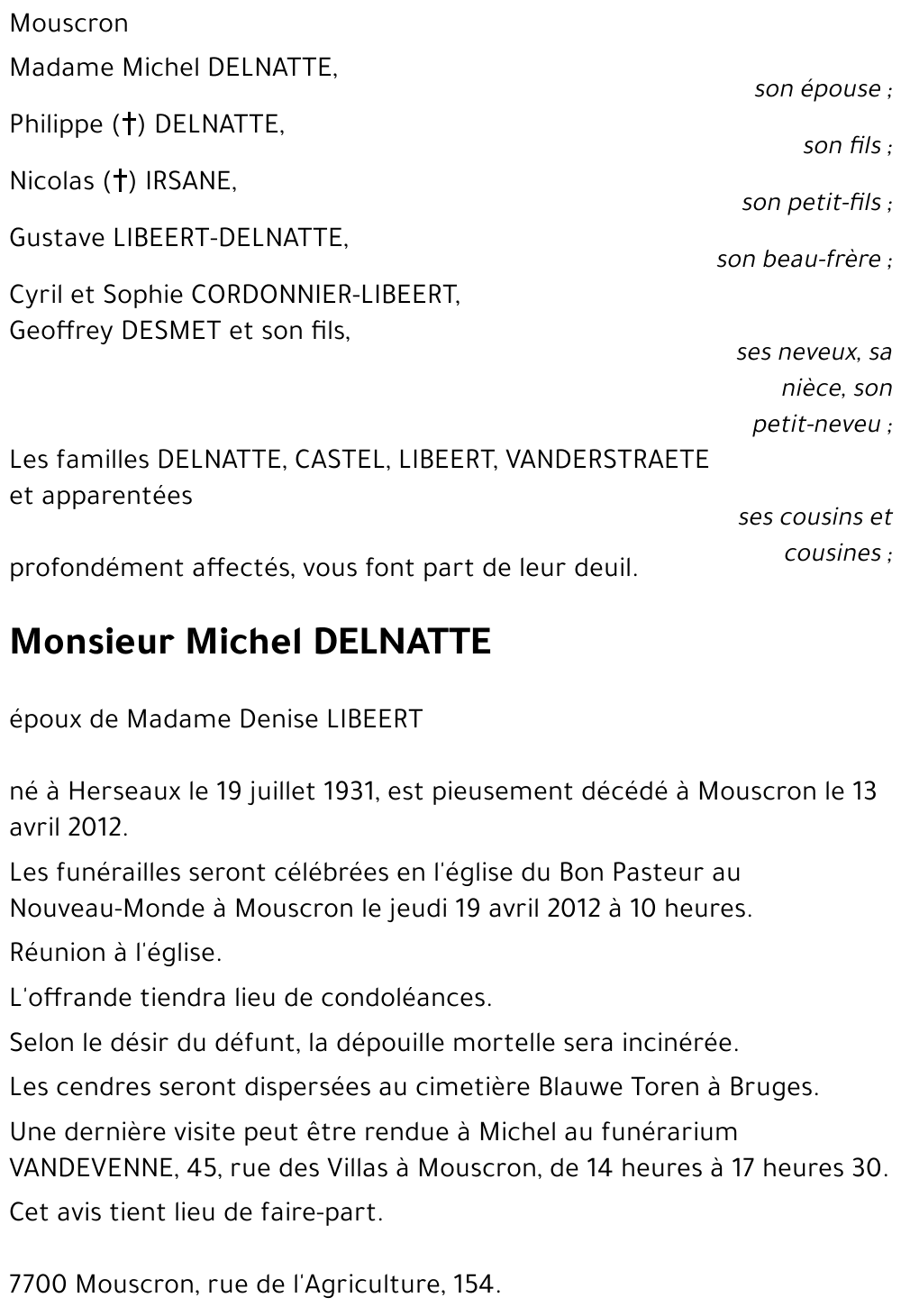 Michel DELNATTE