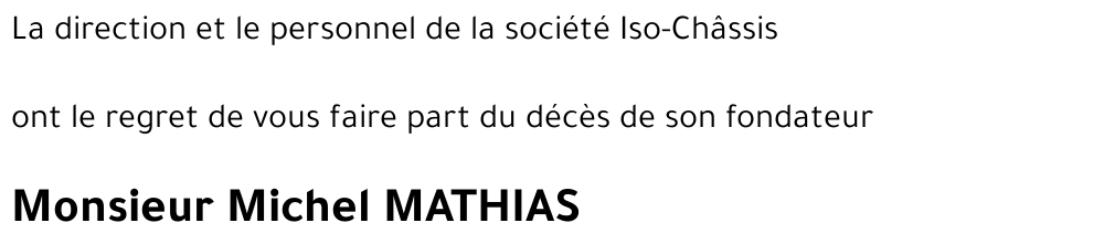 Michel MATHIAS