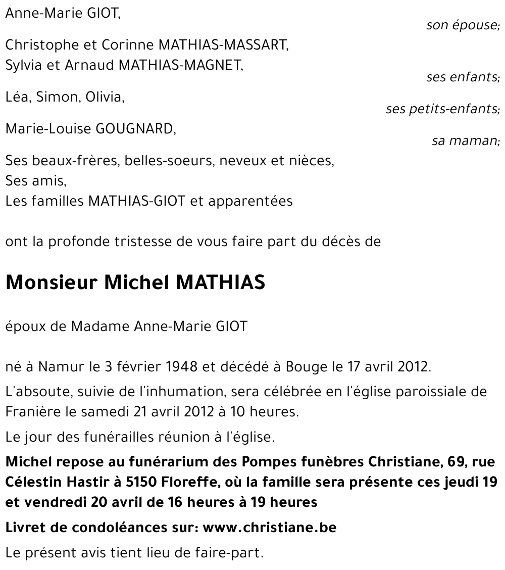 Michel MATHIAS