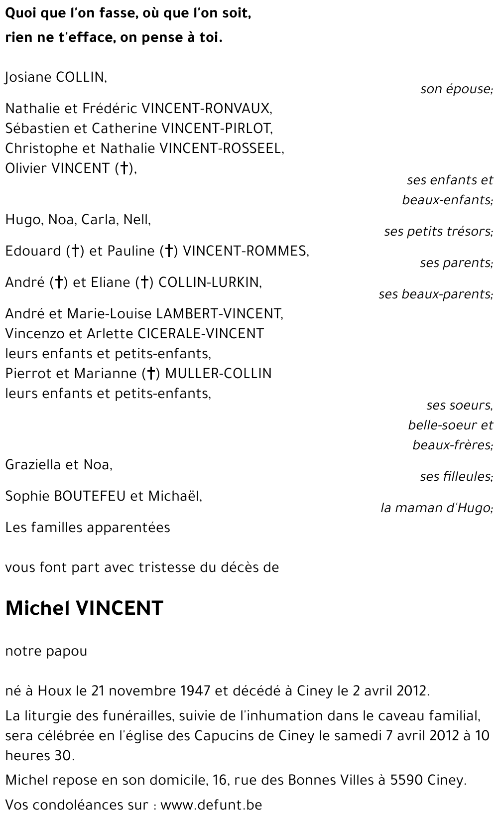 Michel VINCENT