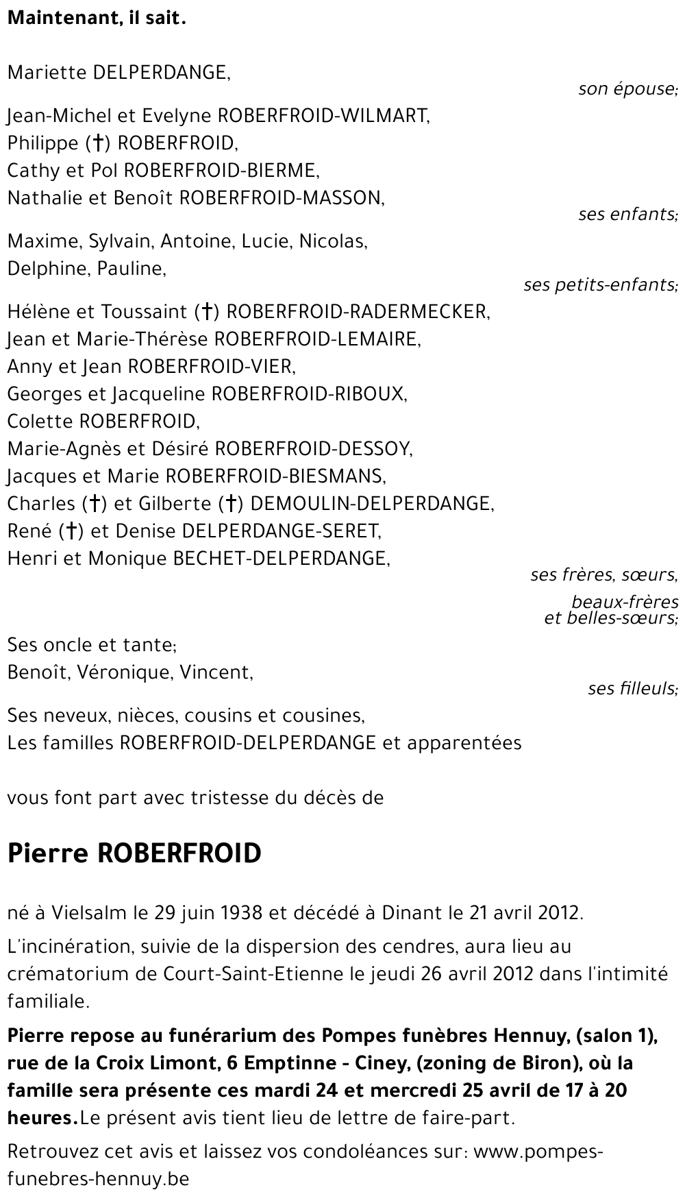 Pierre ROBERFROID