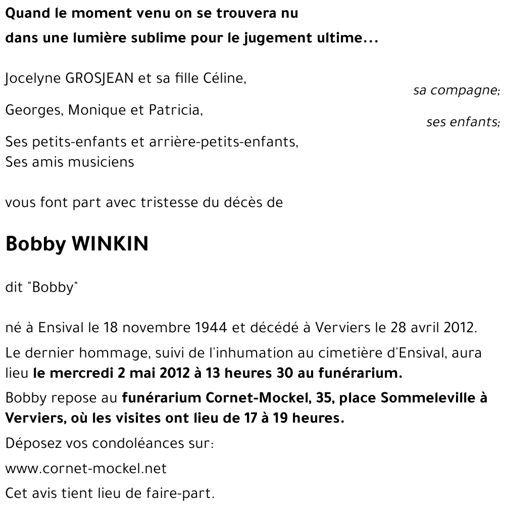 Robert WINKIN