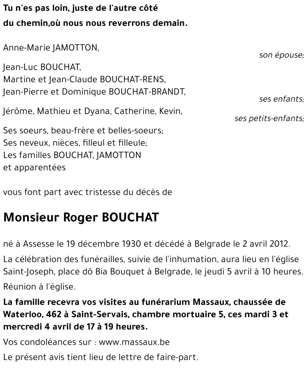 Roger BOUCHAT