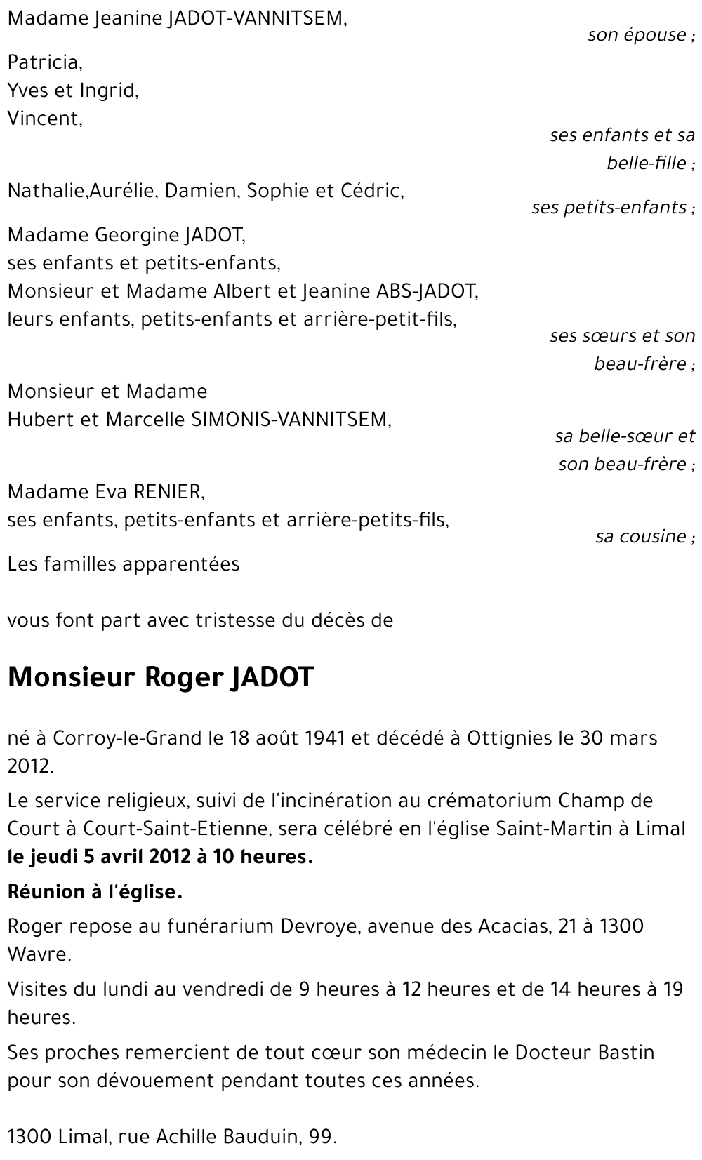 Roger Jadot