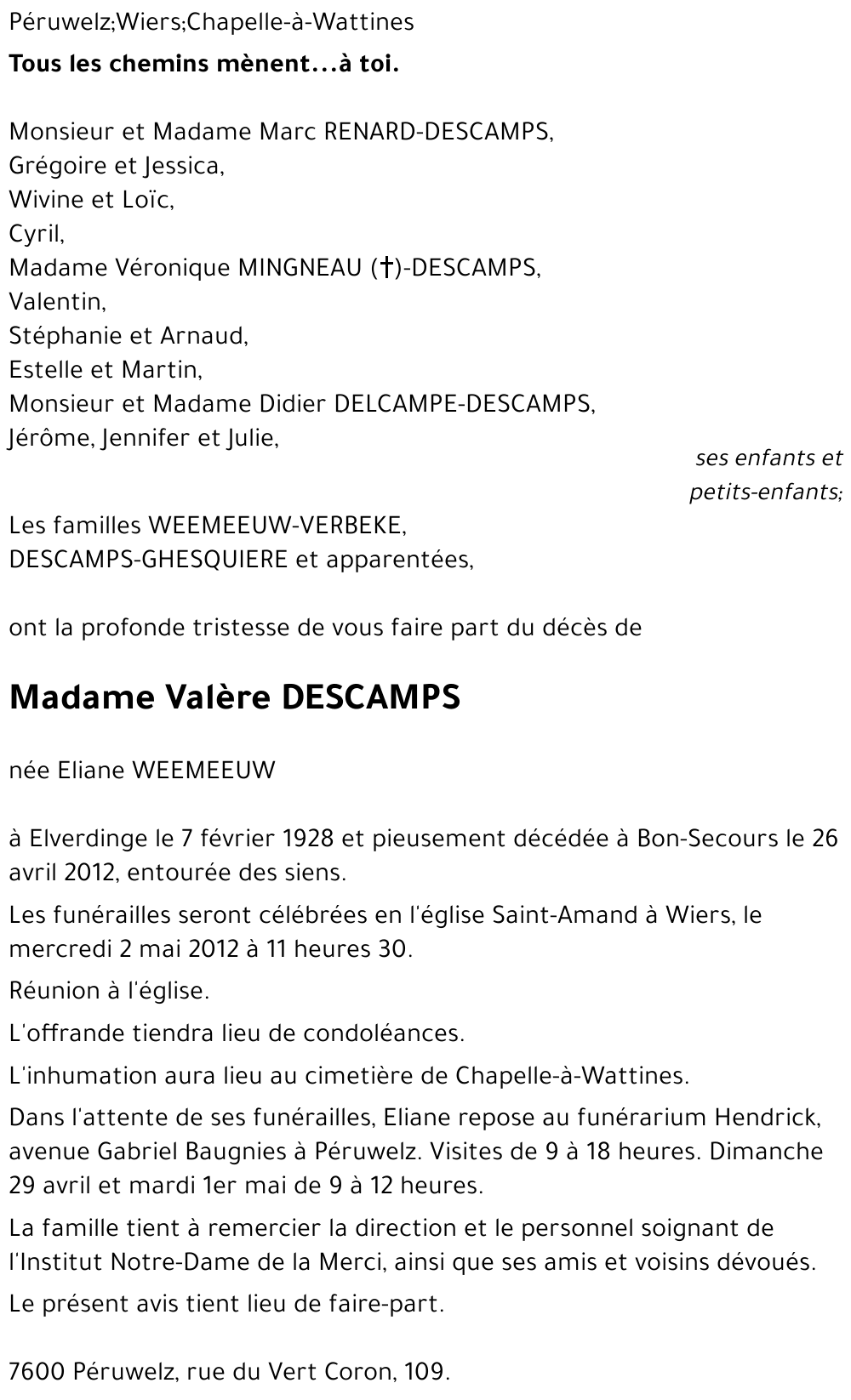 Valère DESCAMPS