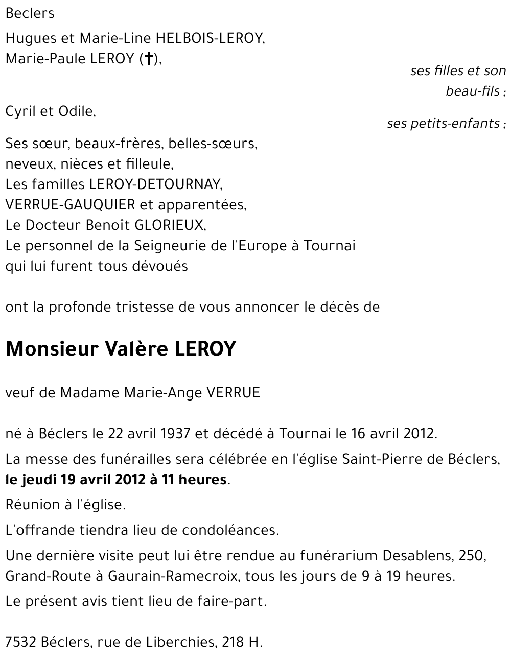 Valère LEROY