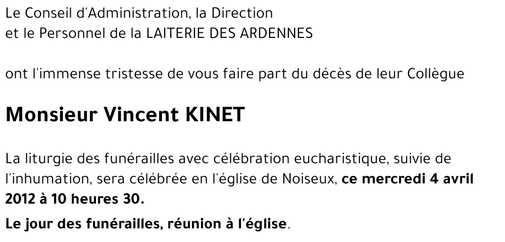 Vincent KINET