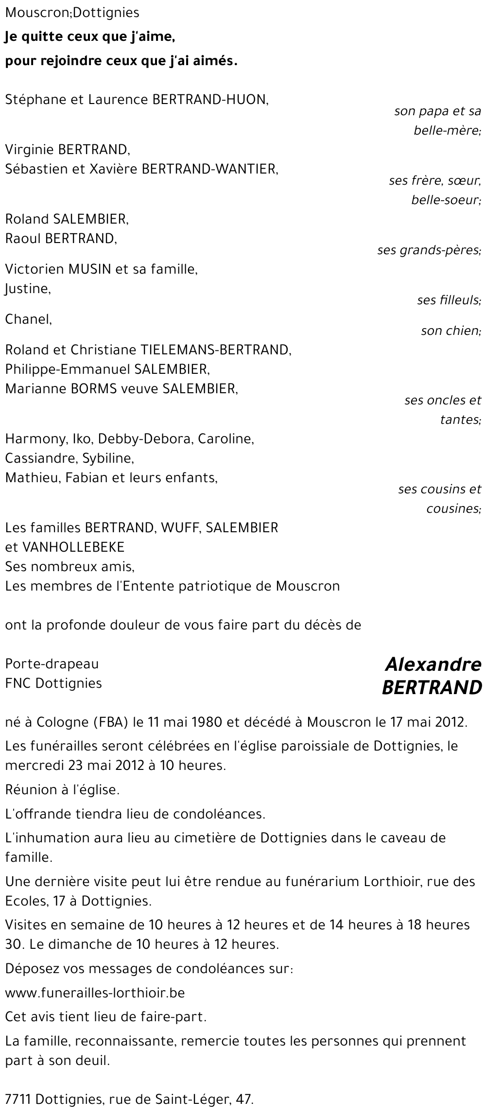 Alexandre BERTRAND