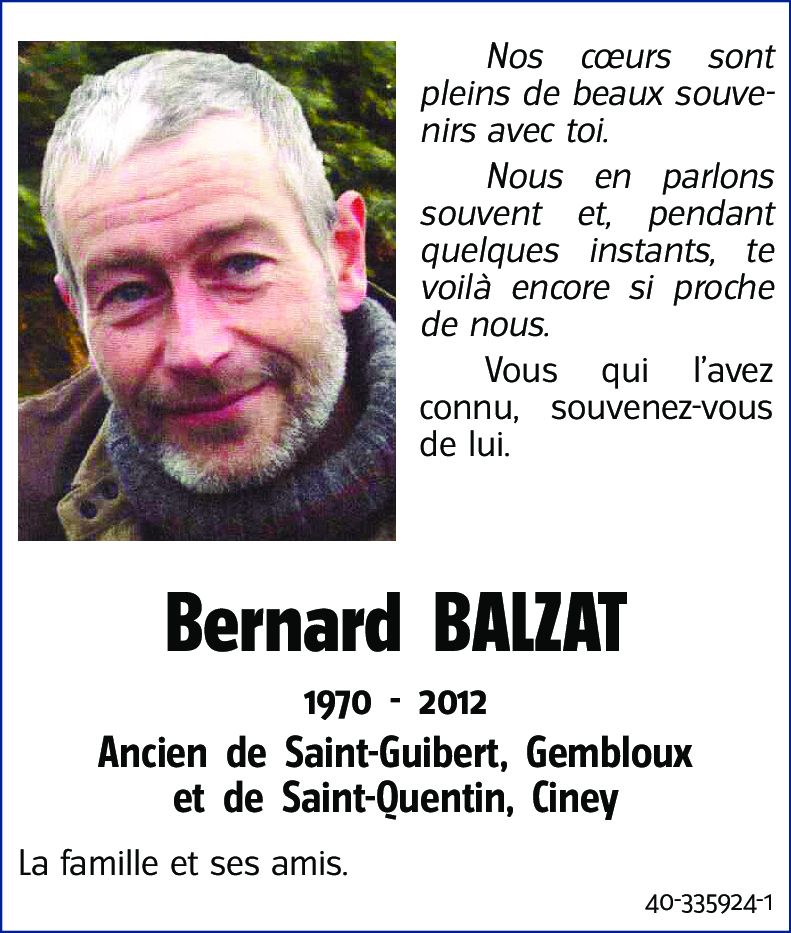 Bernard BALZAT
