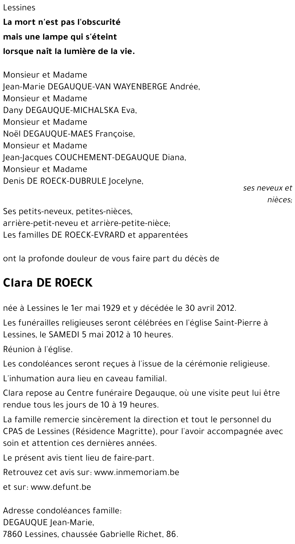 Clara DE ROECK