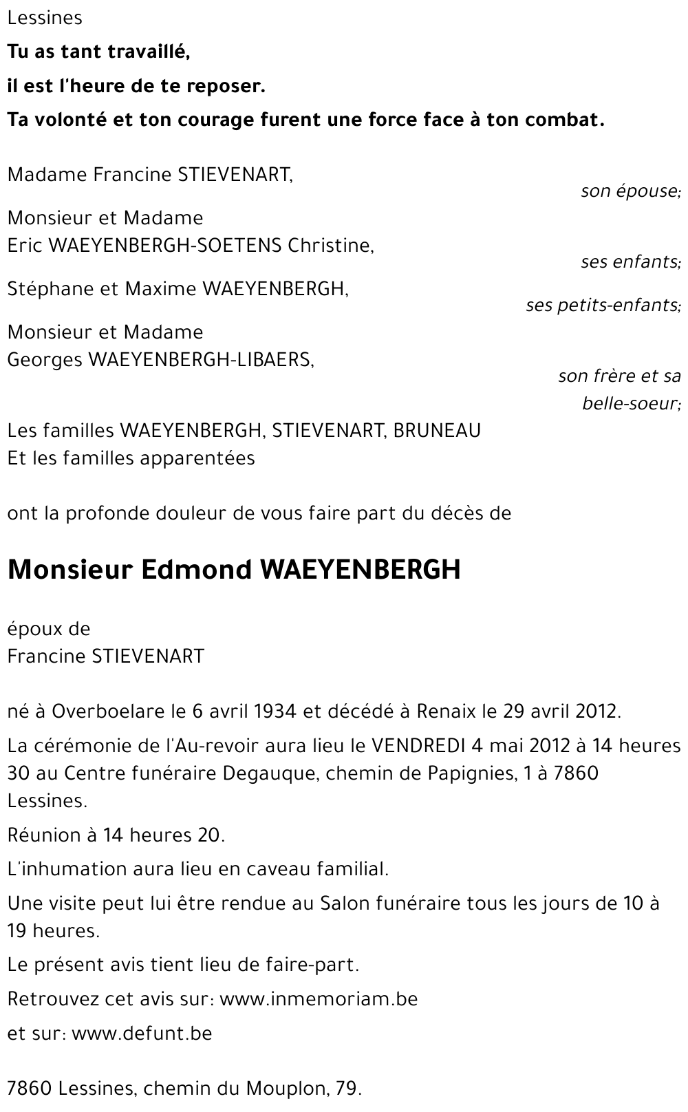 Edmond WAEYENBERGH