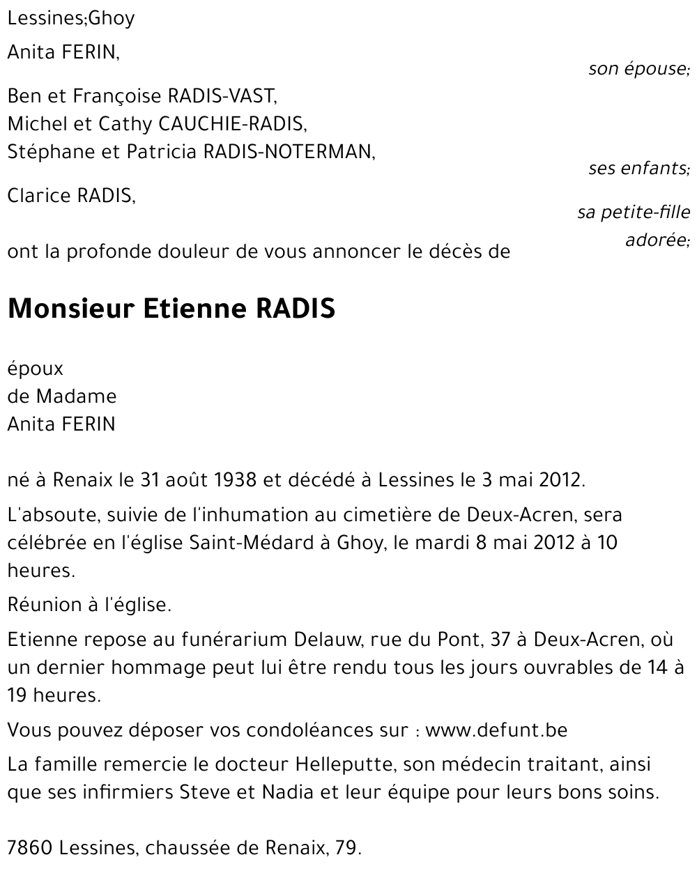 Etienne RADIS