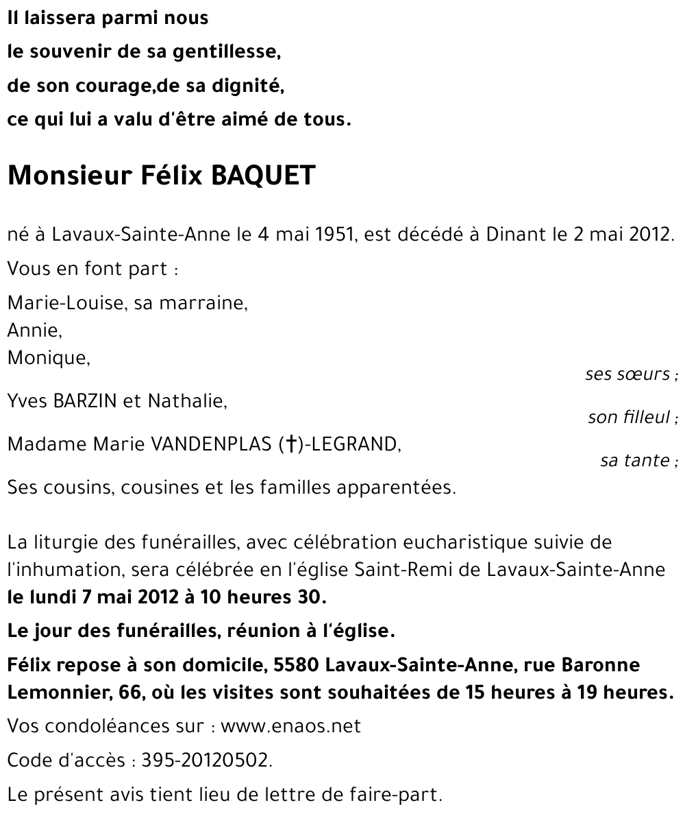 Félix BAQUET