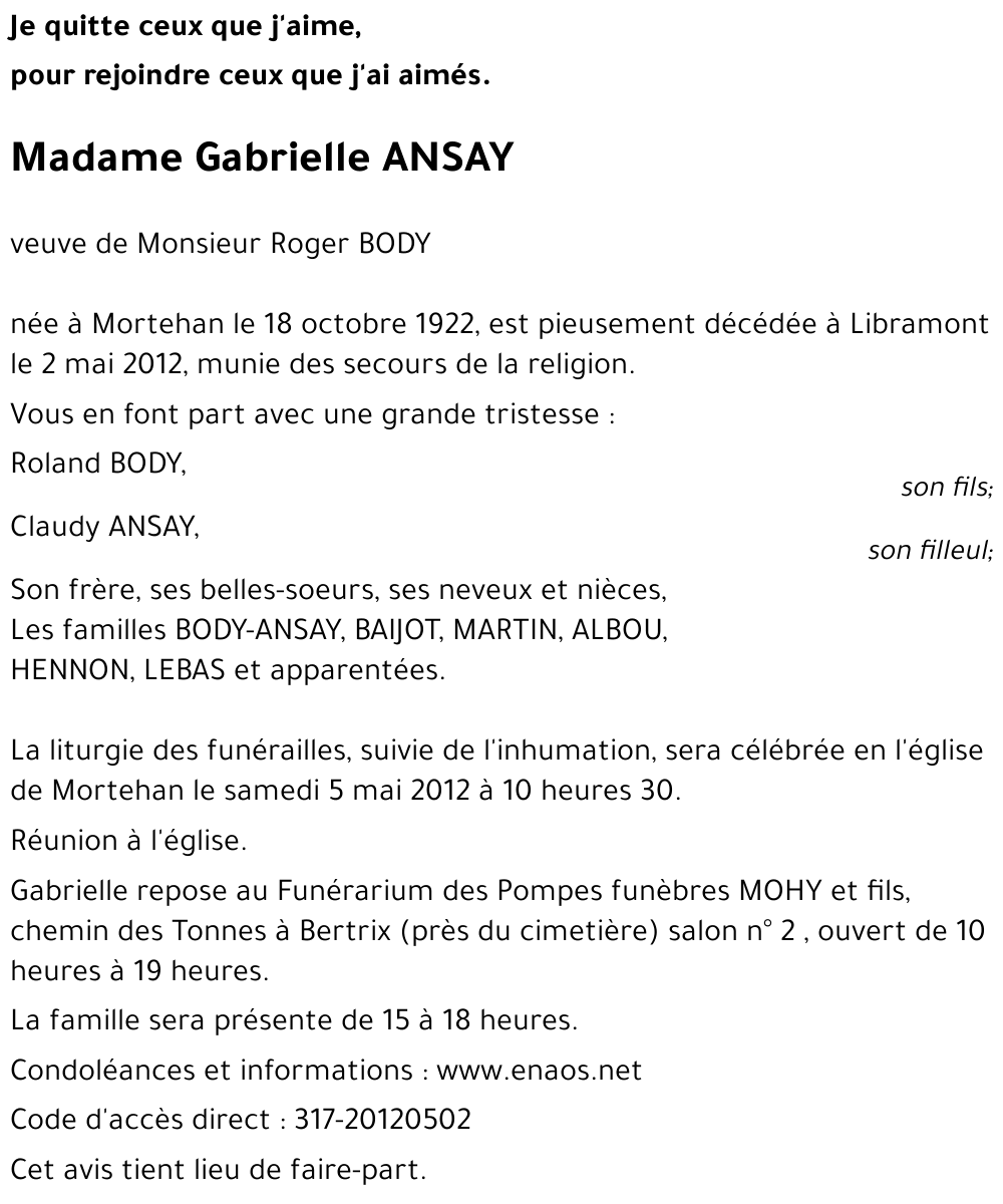 Gabrielle ANSAY