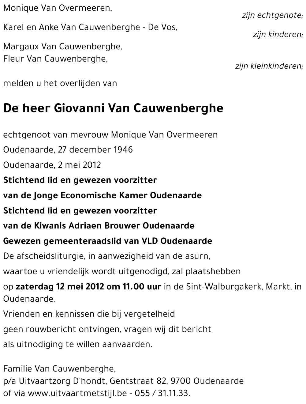 Giovanni Van Cauwenberghe