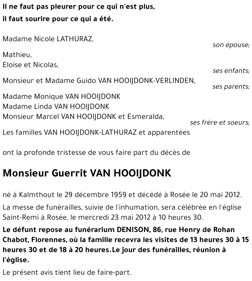 Guerrit VAN HOOIJDONK