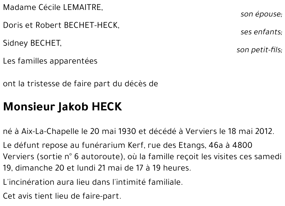 Jakob HECK