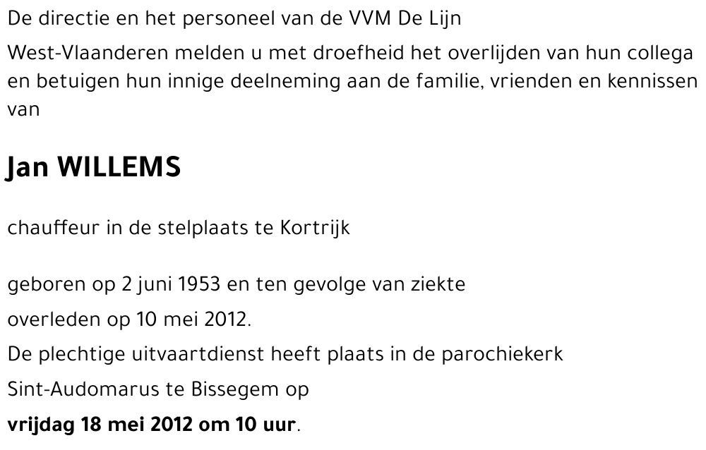 Jan WILLEMS