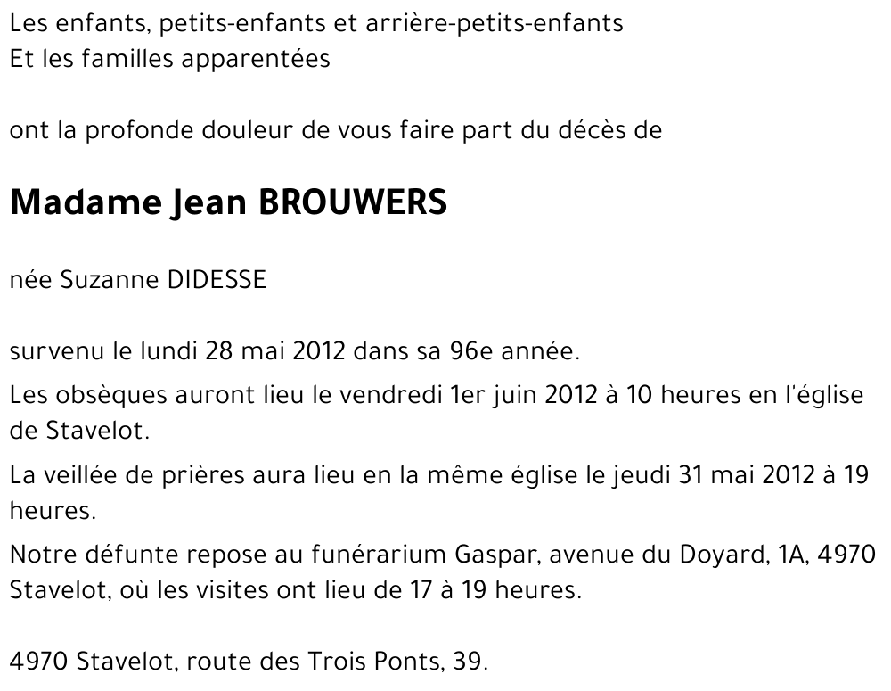 Jean BROUWERS