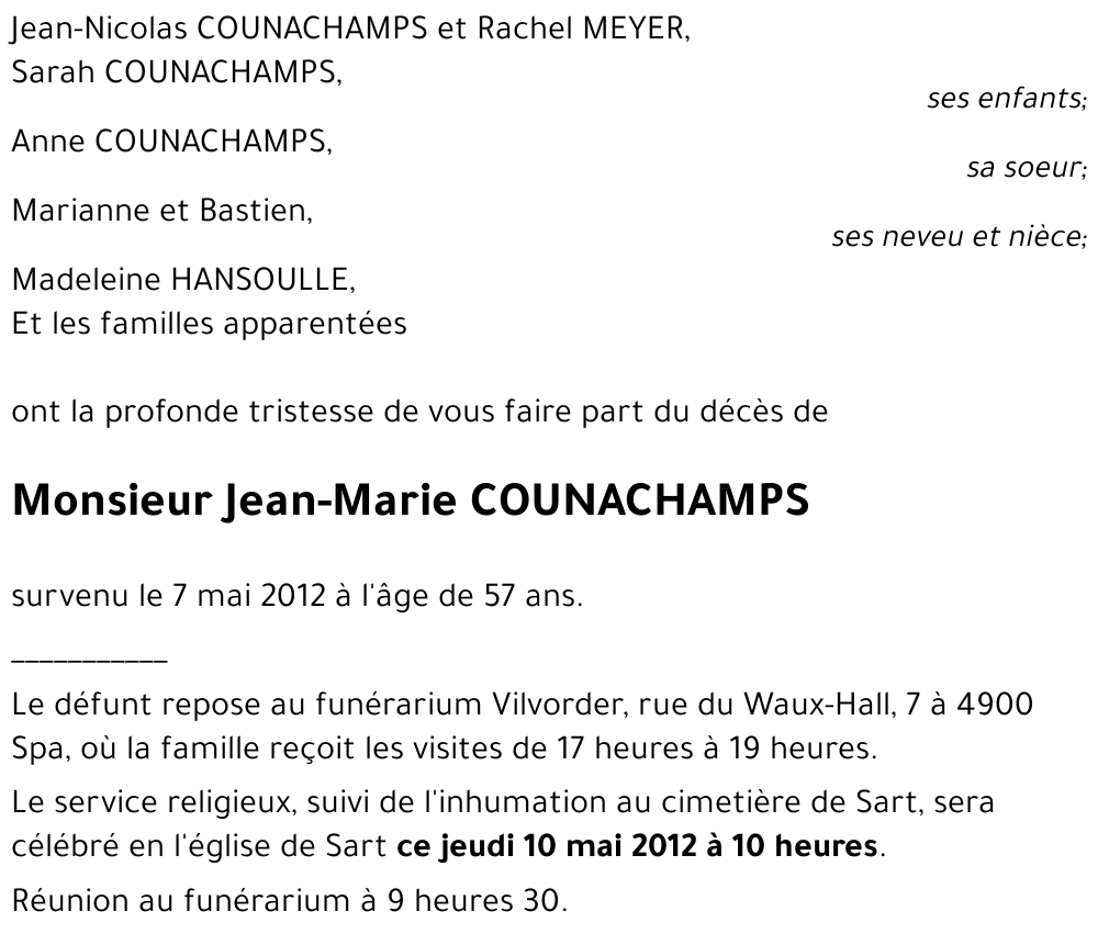 Jean-Marie COUNACHAMPS