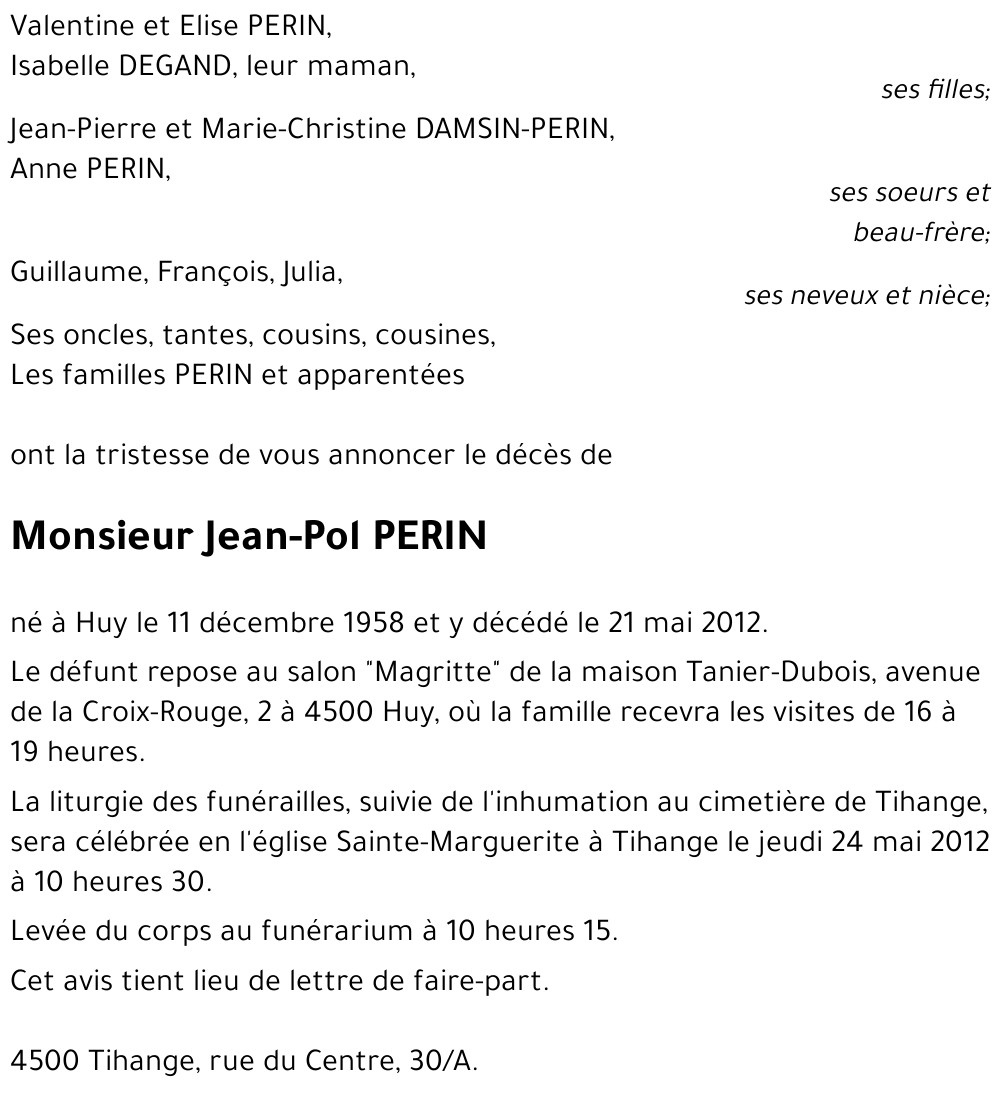 Jean-Pol PERIN