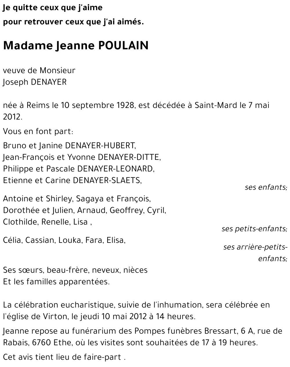 Jeanne POULAIN