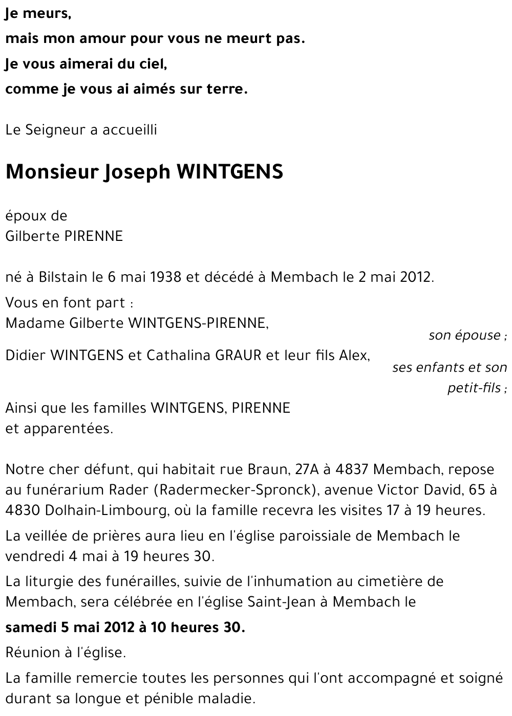 Joseph WINTGENS
