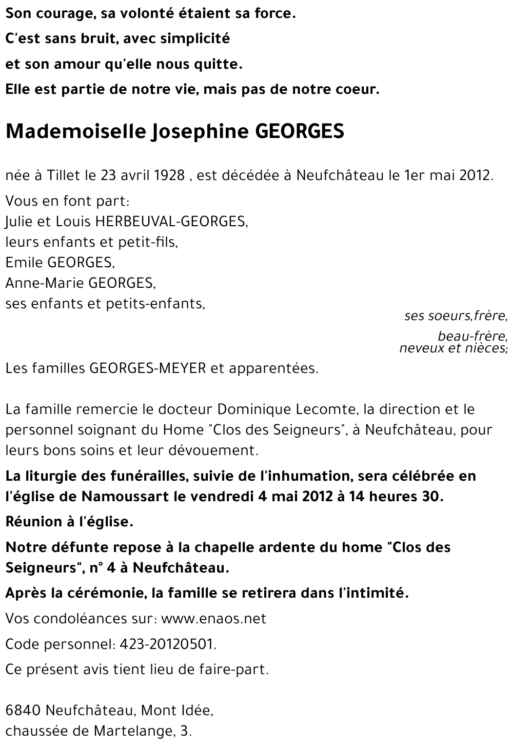 Josephine GEORGES