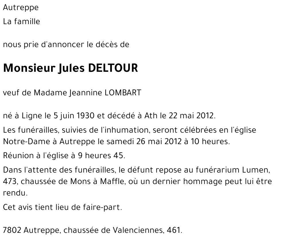 Jules DELTOUR