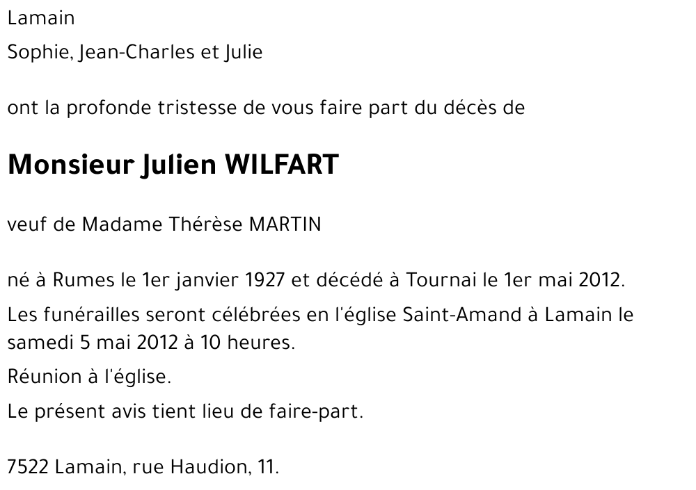 Julien WILFART