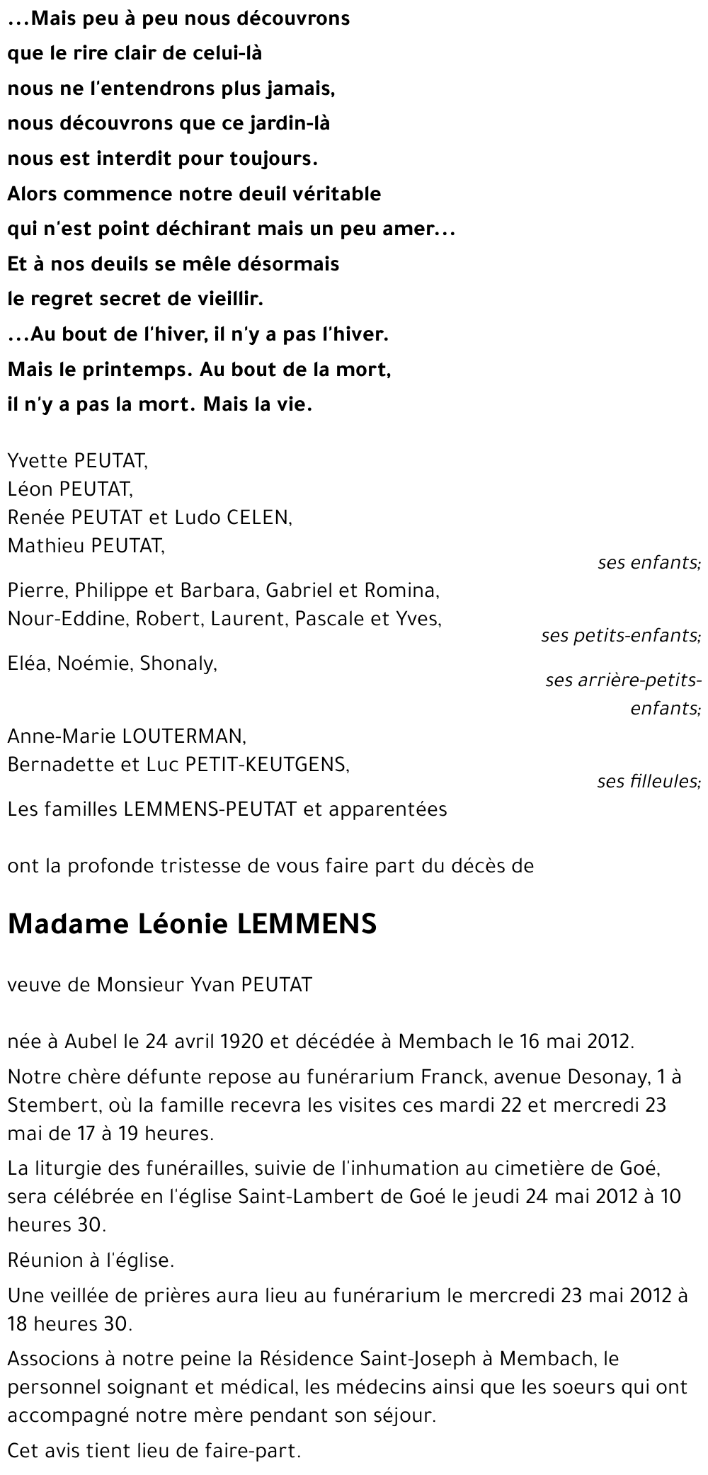 Léonie LEMMENS