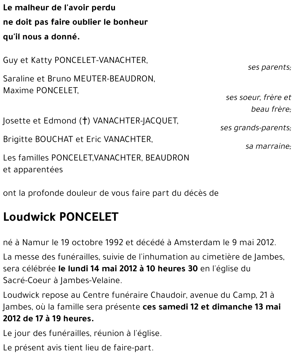 Loudwick PONCELET