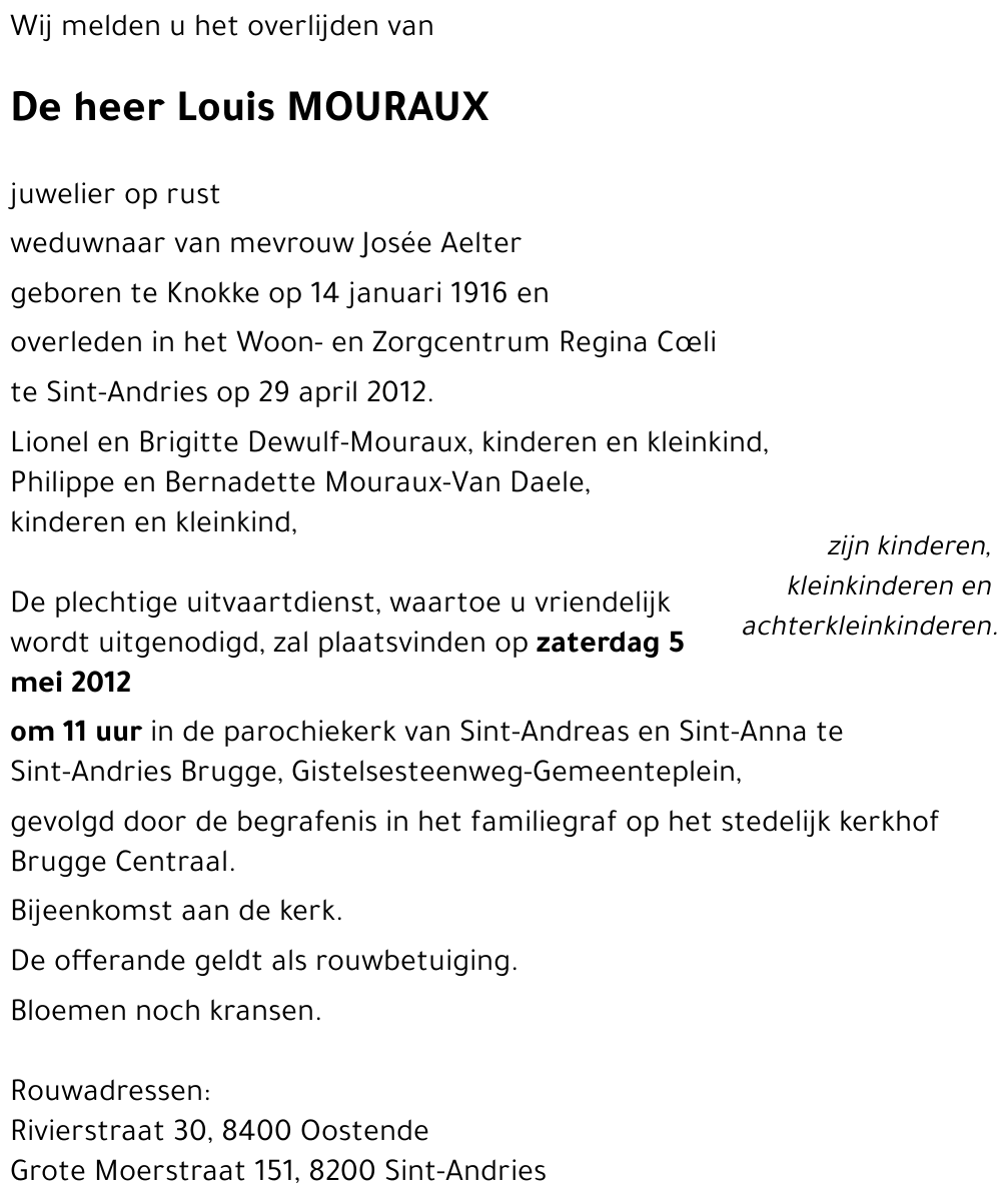 Louis MOURAUX