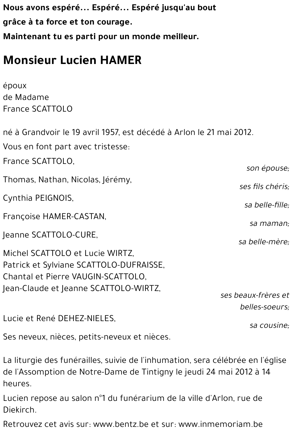 Lucien HAMER