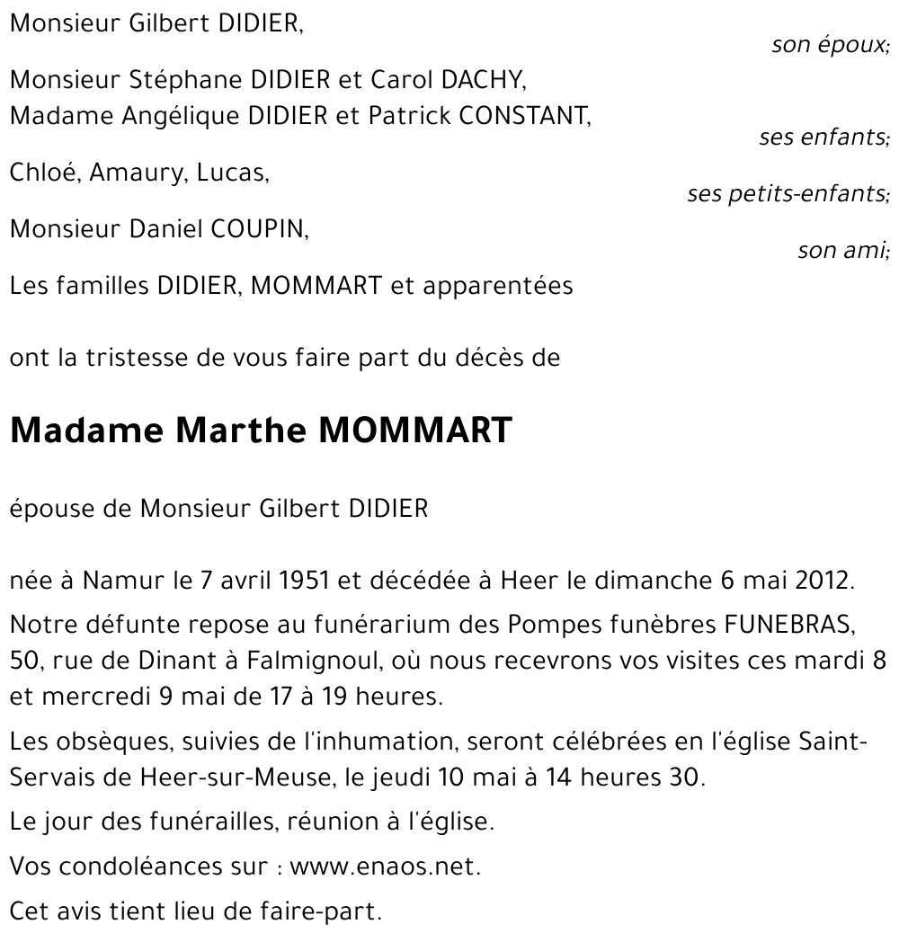 Marthe MOMMART