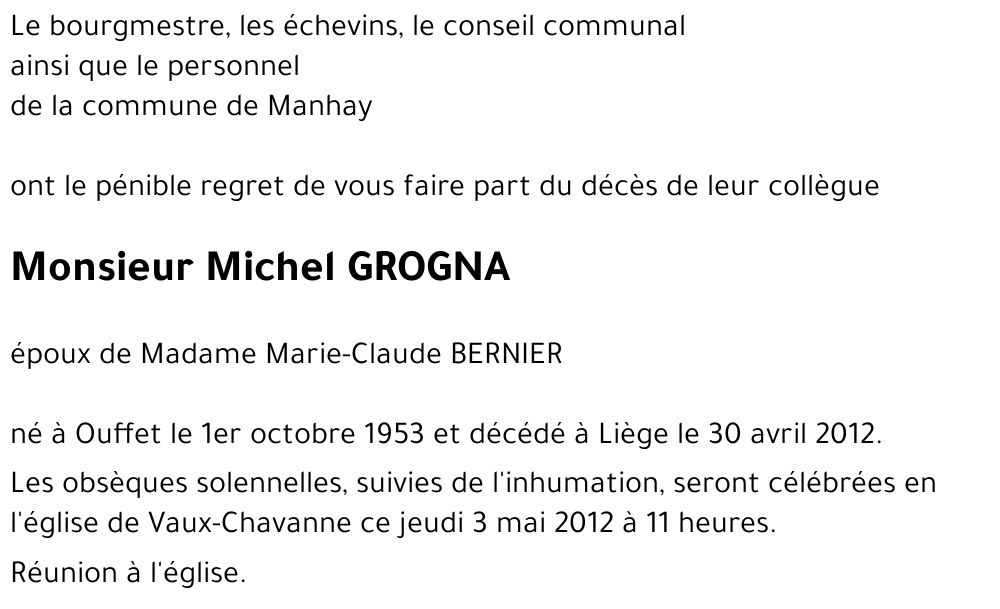 Michel GROGNA